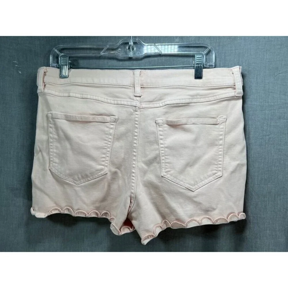 Soho Shorts Womens 12 Pink‎ Chino Button Zip Pocketed Belted Ladies.